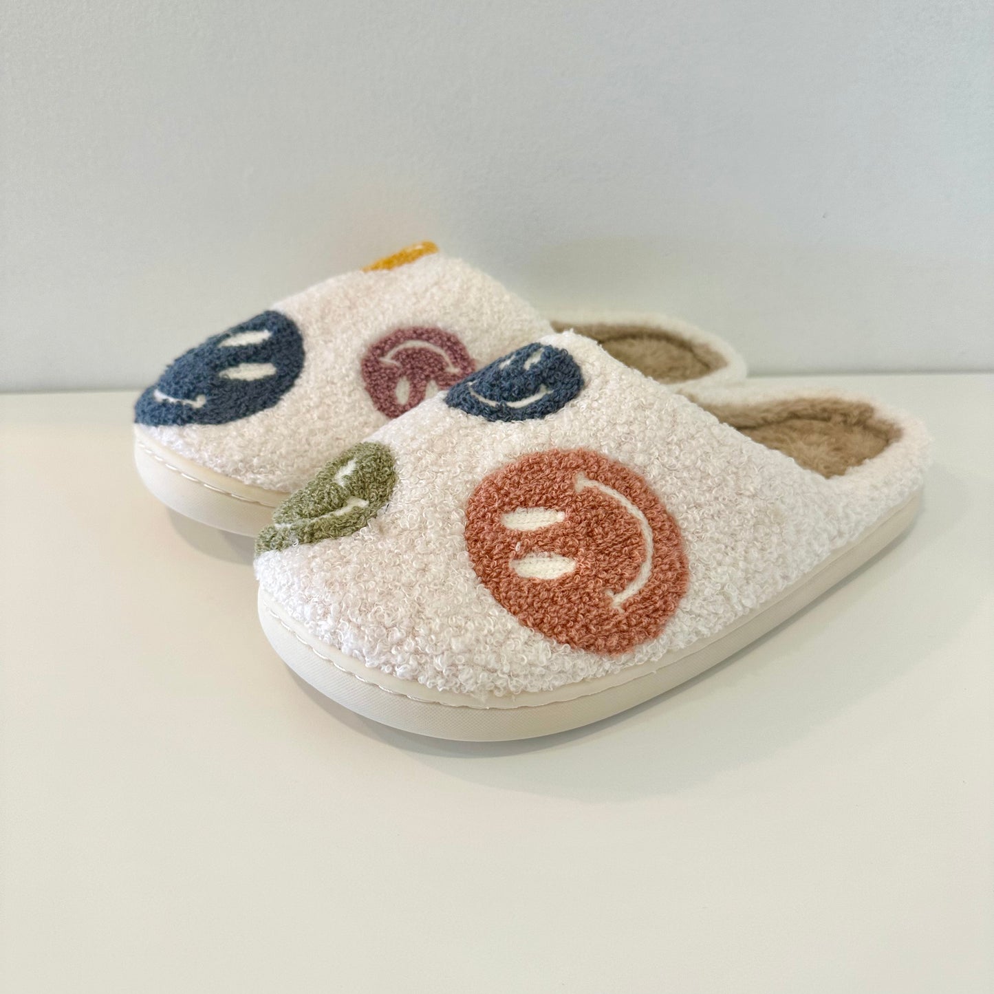 Colorful Smiley Slippers
