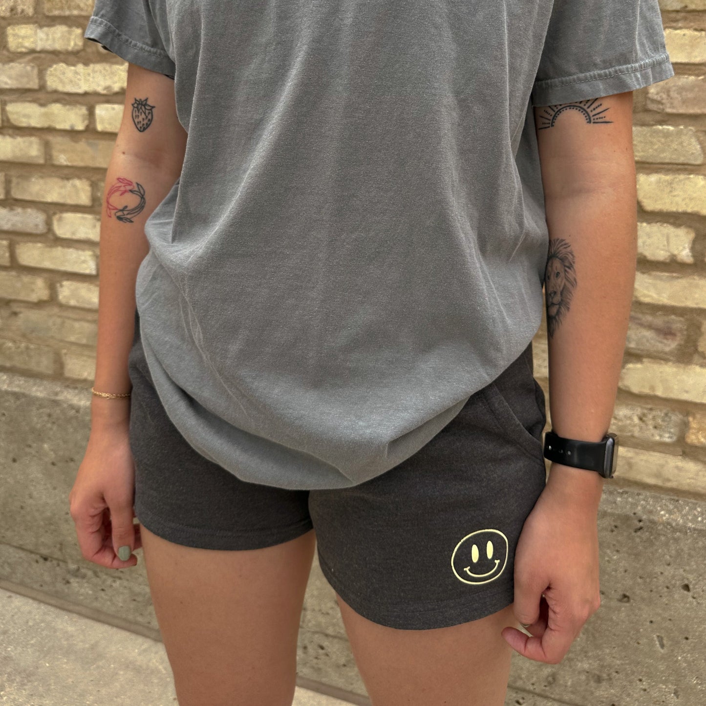 Happy Face Sweatshorts