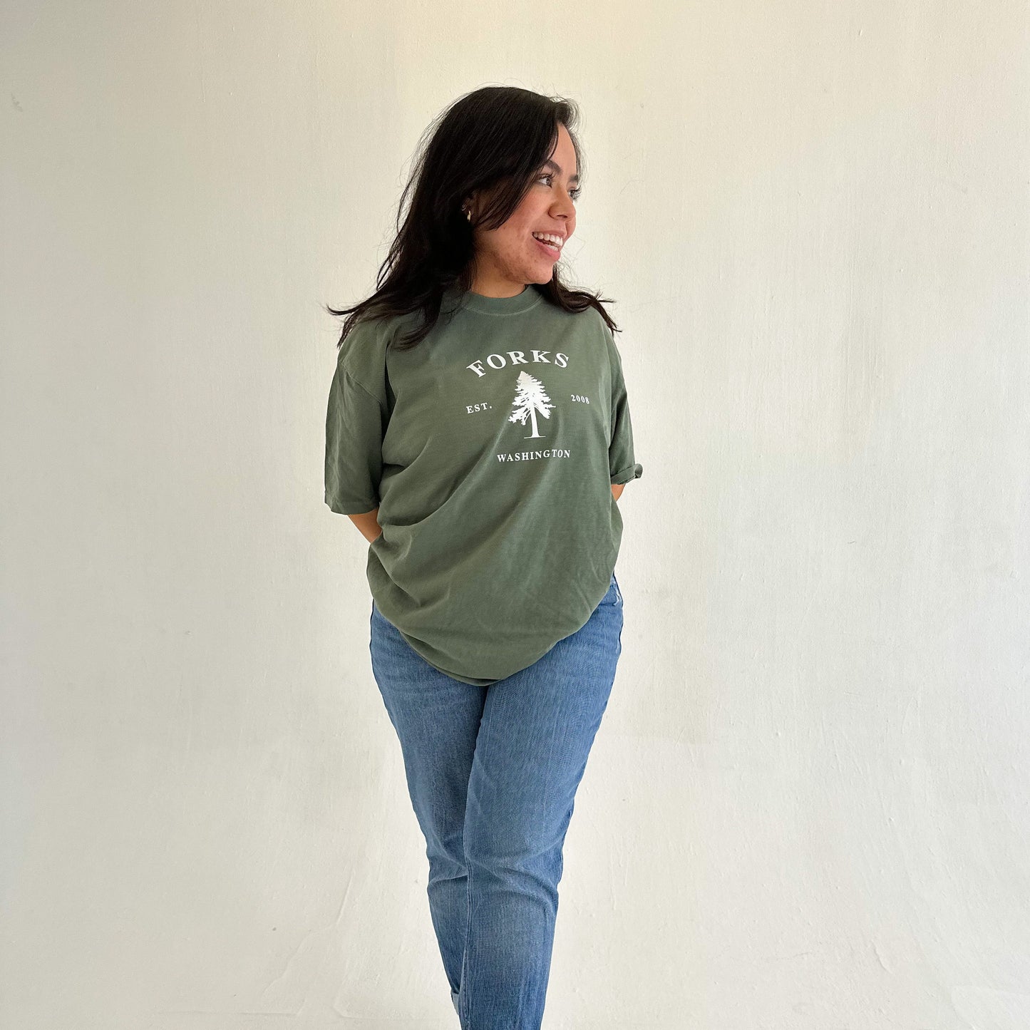 Forks Washington T-shirt - Moss