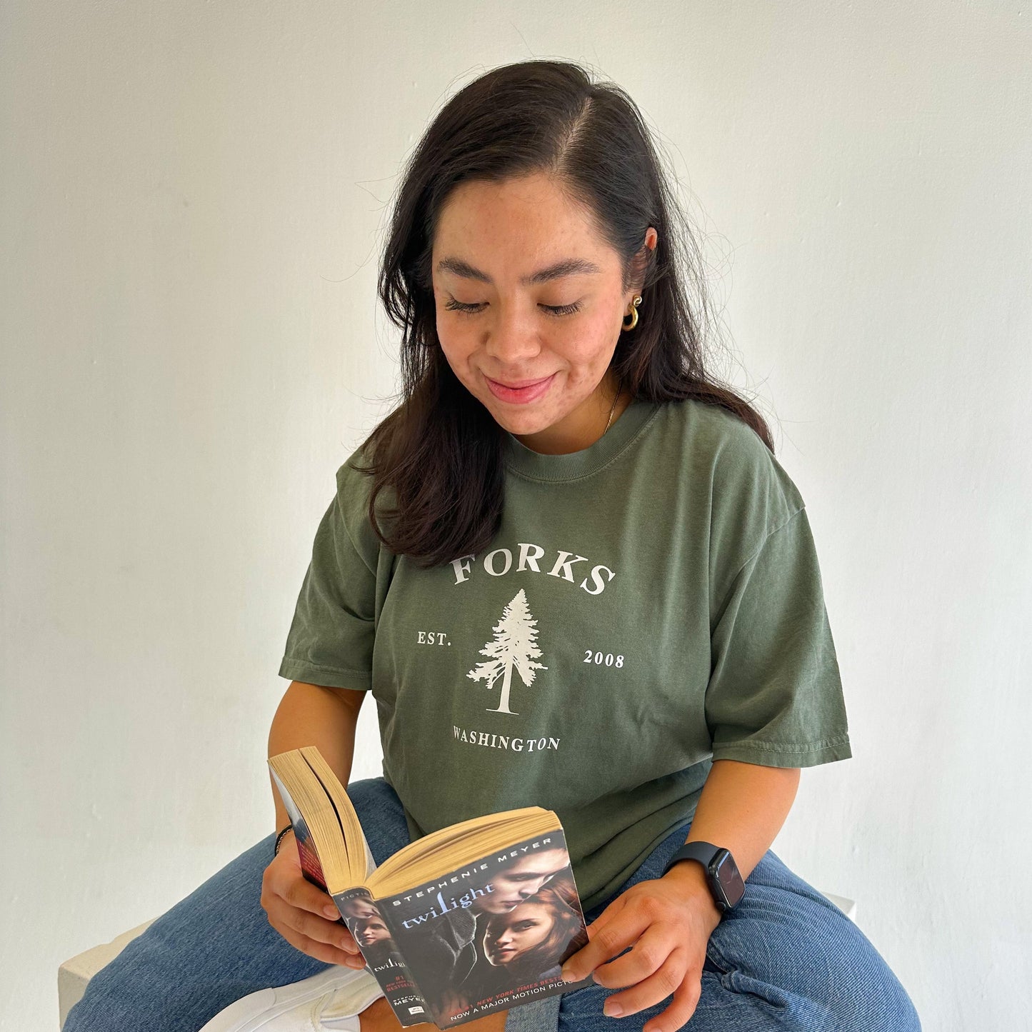 Forks Washington T-shirt - Moss