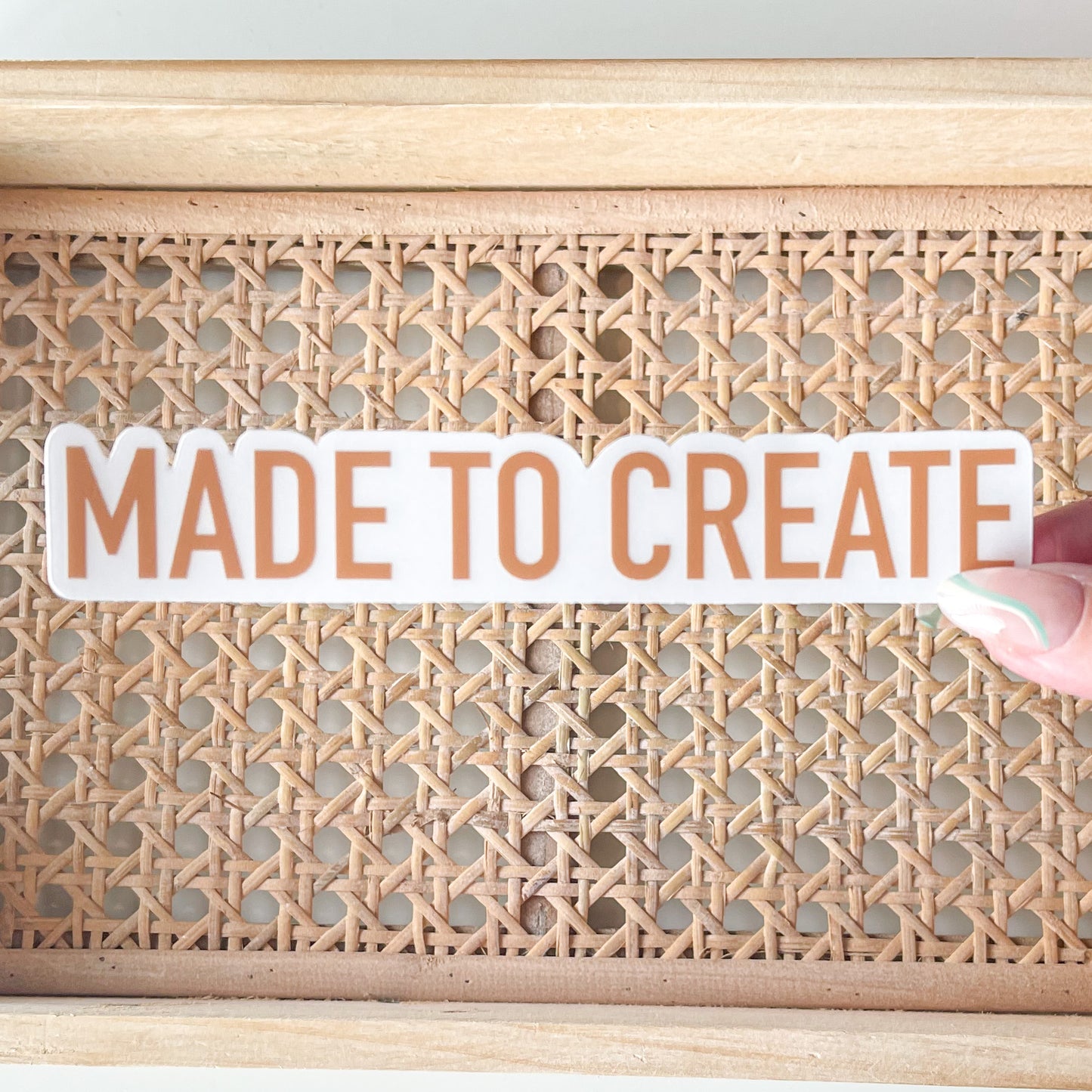 Made to Create CLEAR Sticker