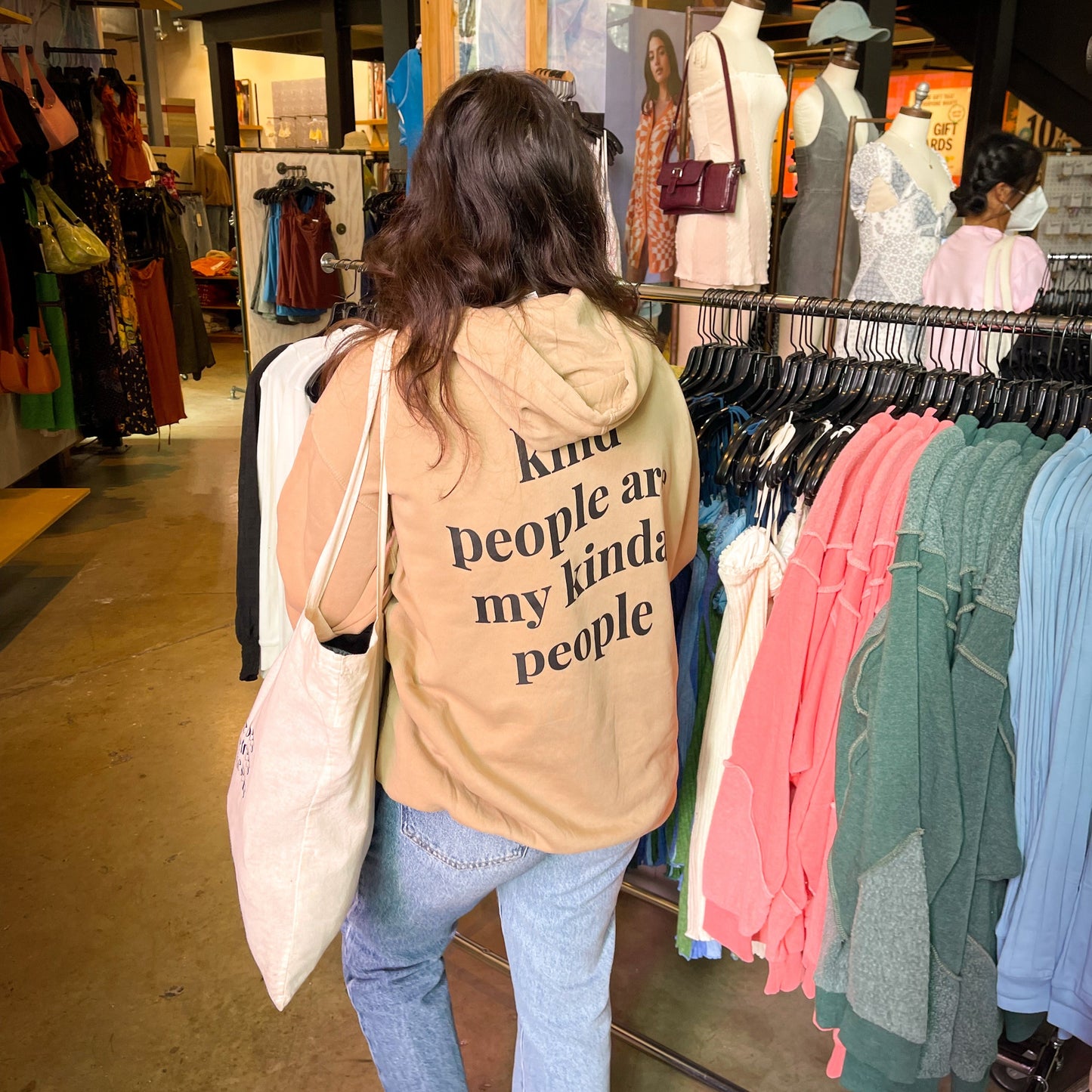 Kind people are my kinda people hoodie - Sand