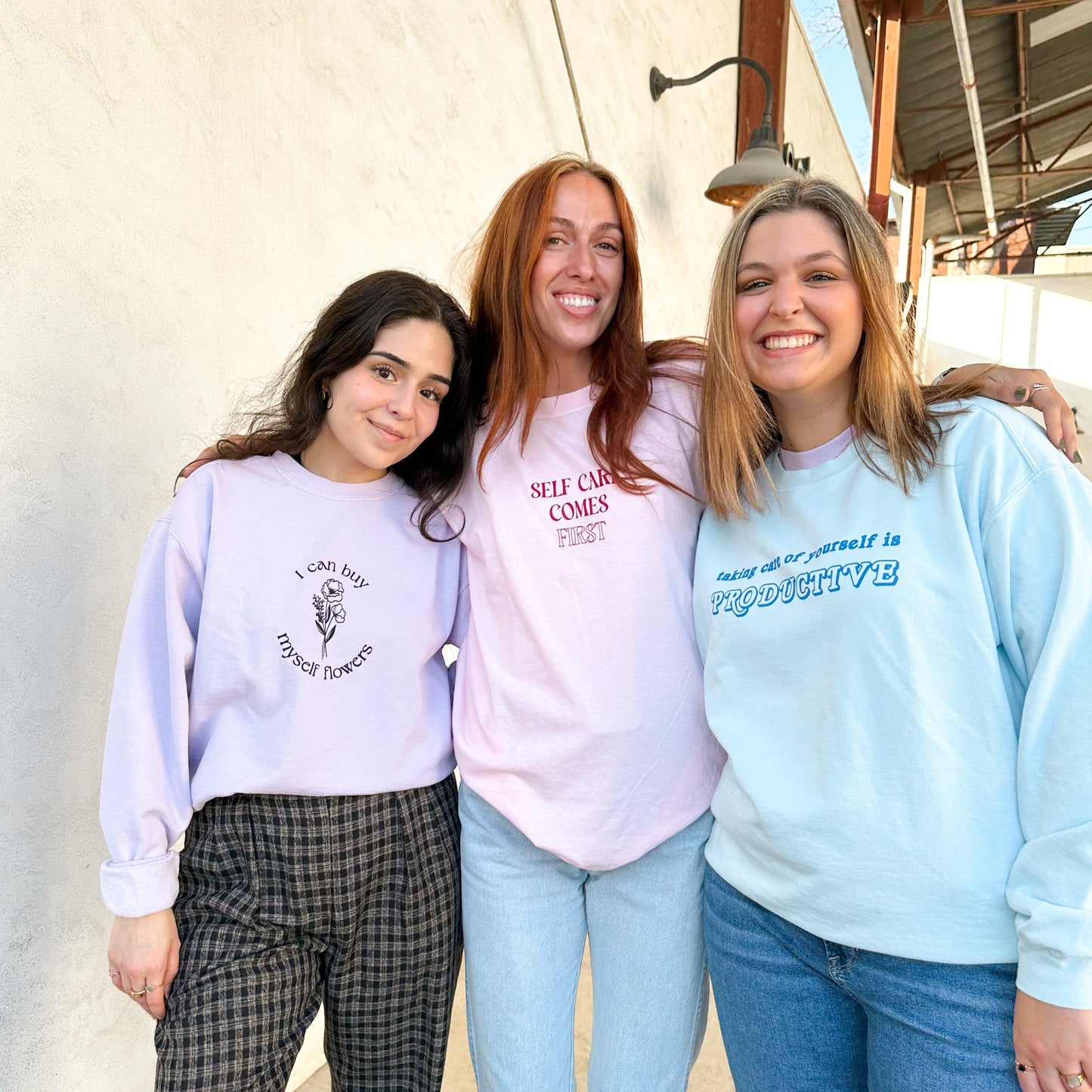 I Can Buy Myself Flowers Sweatshirt - Orchid