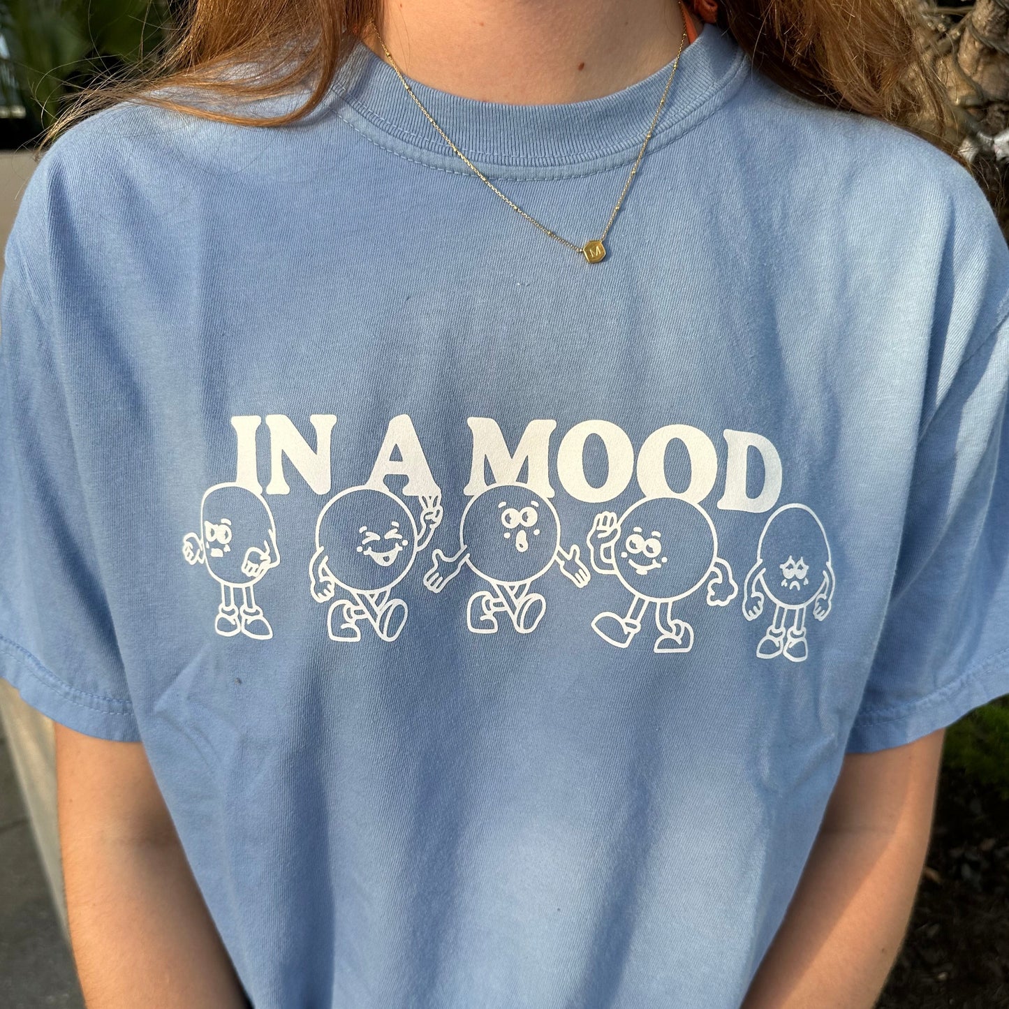 In a Mood T-shirt - Blue