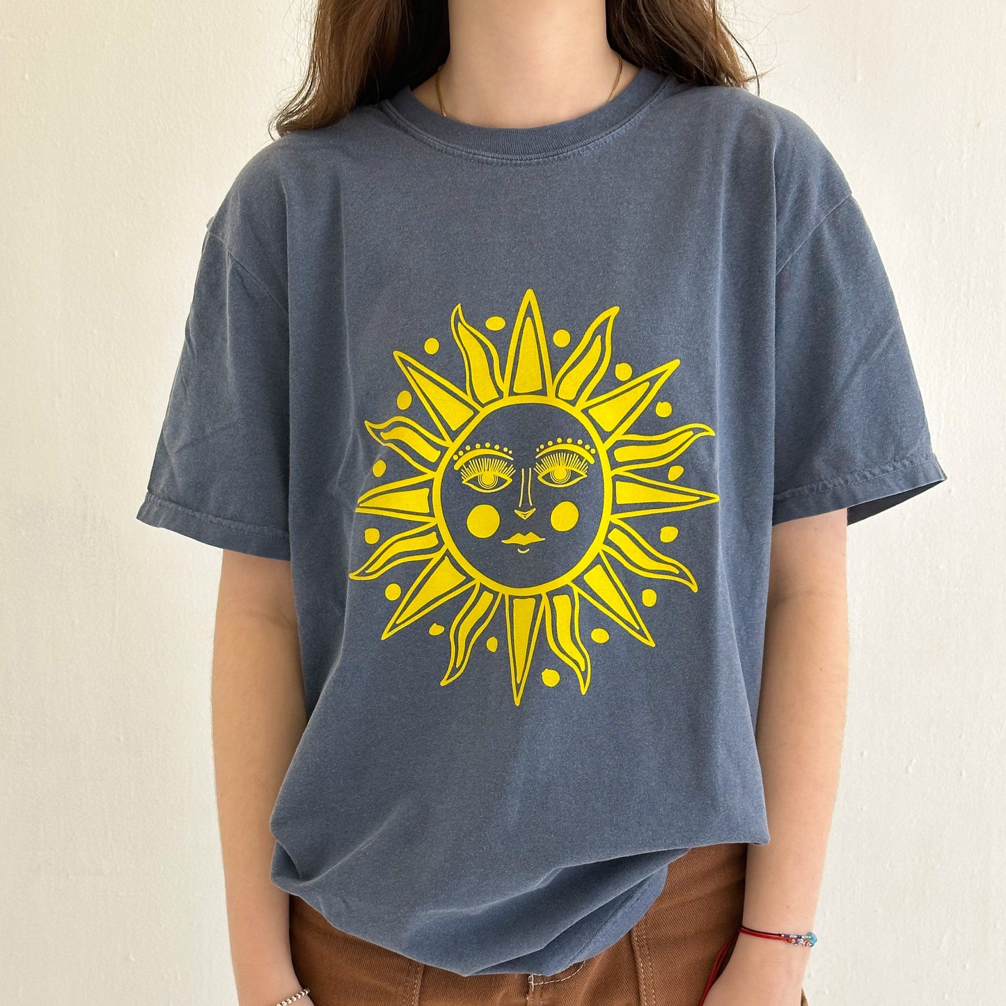 Sun T-shirt - Denim Blue