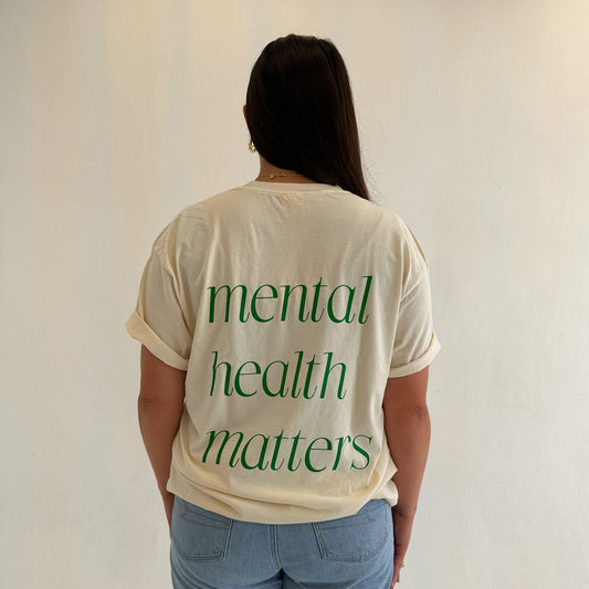 Mental Health Matters T-shirt - Ivory