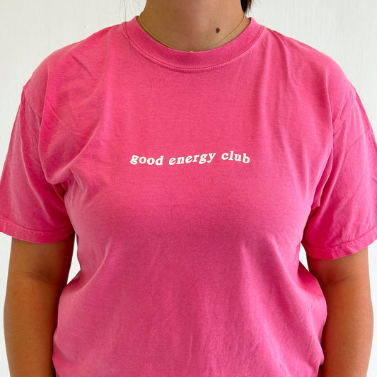 Good Energy Club T-shirt - Pink
