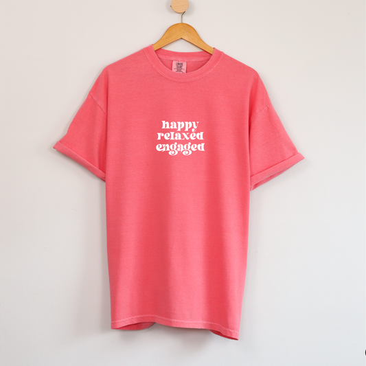 Custom ABA Happy, Relaxed, Engaged T-shirt  **PRE-ORDER** (please read full description)