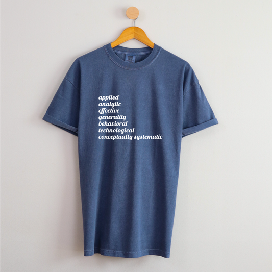 Custom 7 Dimensions of ABA T-shirt  **PRE-ORDER** (please read full description)