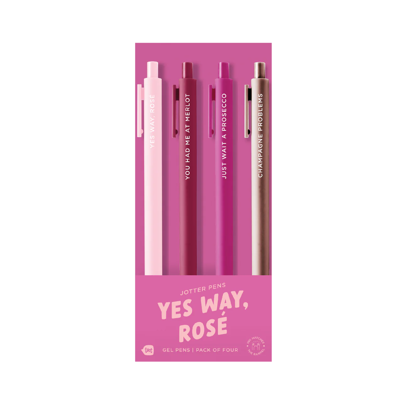 Yes way rose jotter pens set