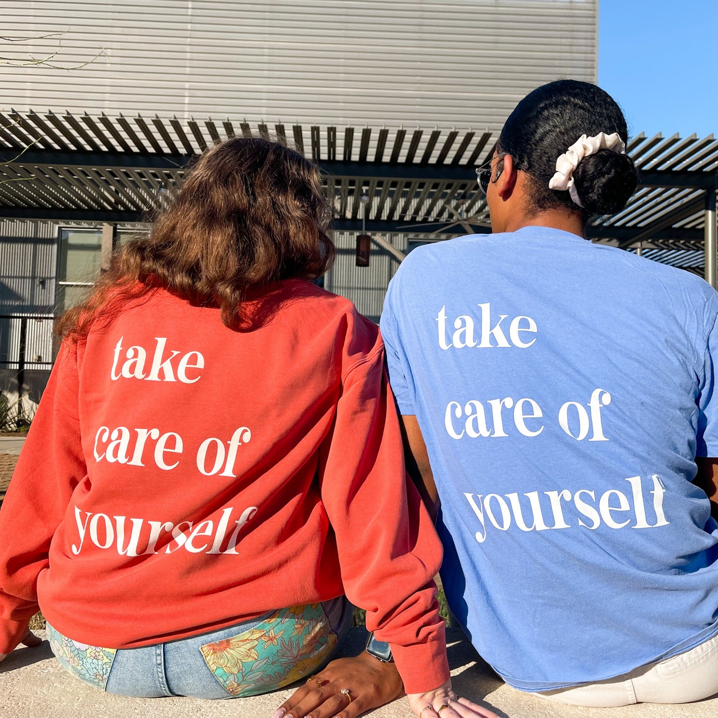 Take Care of Yourself Sweatshirt - Amber